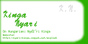 kinga nyari business card